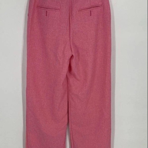 Nasty Gal Pink High-Rise Straight Leg Trousers - Picture 7 of 7